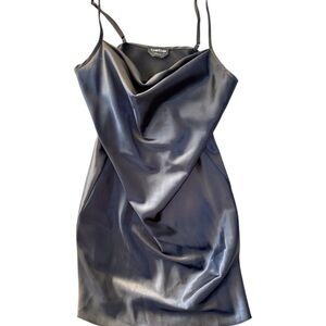 Bebe Women's Black Satin Dress